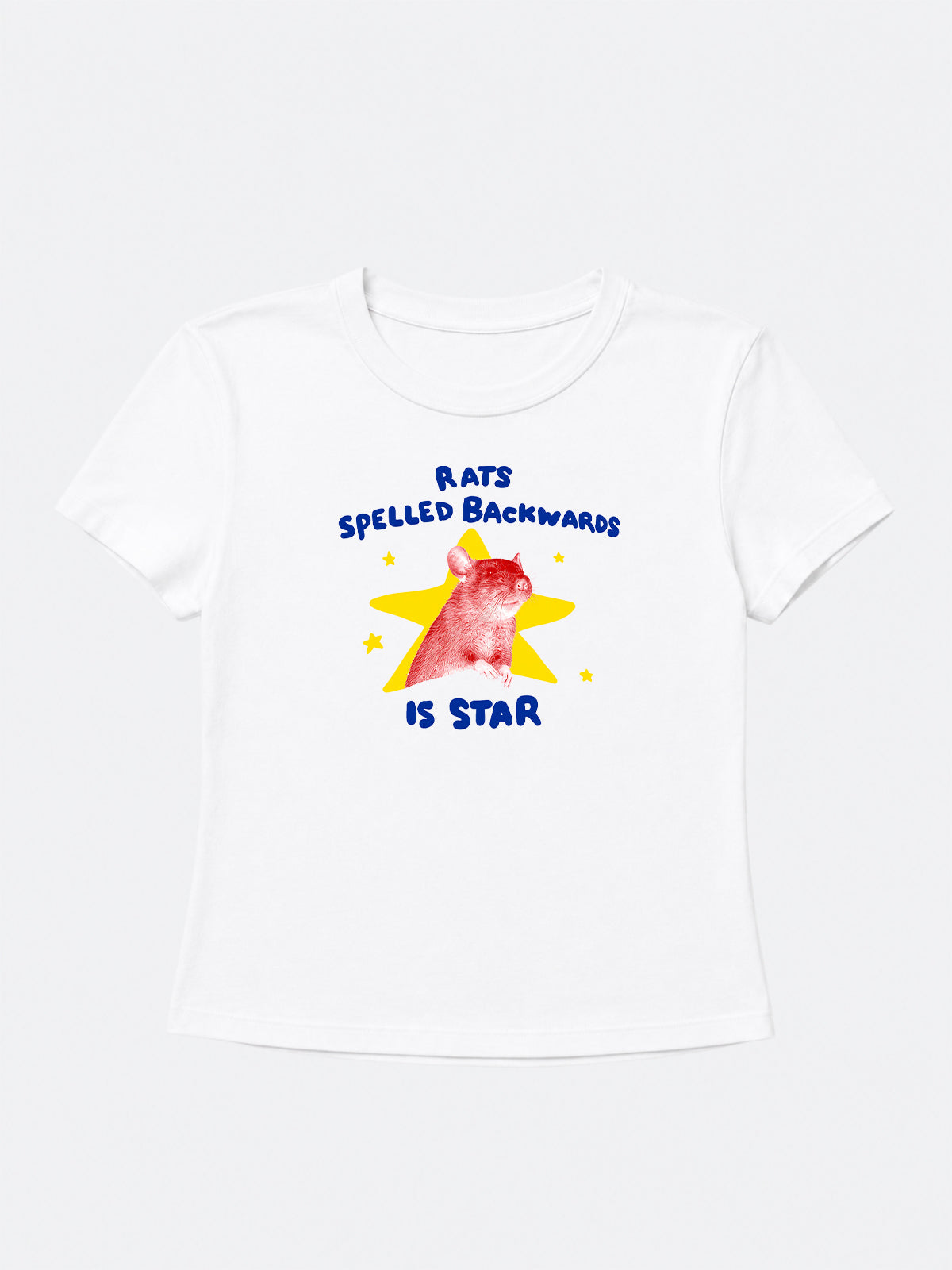 Rats Spelled Backwards Is Star Baby Tee
