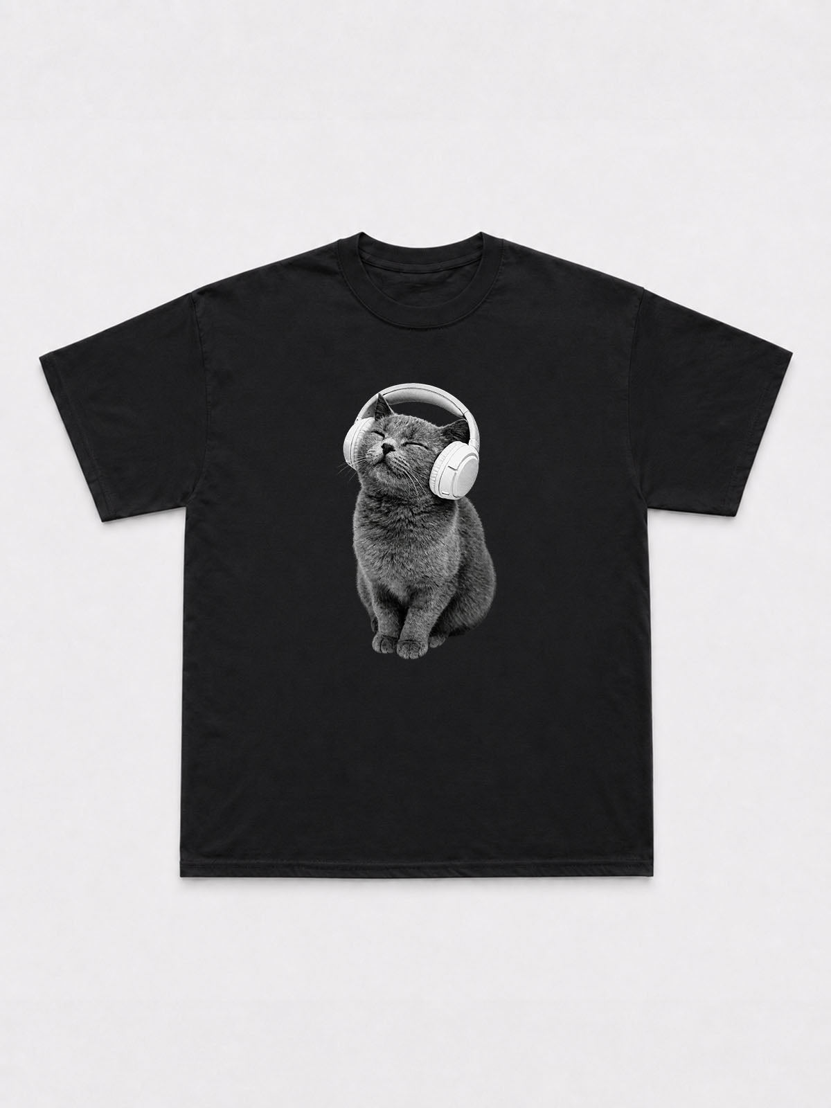 Headphone Cat T-Shirt