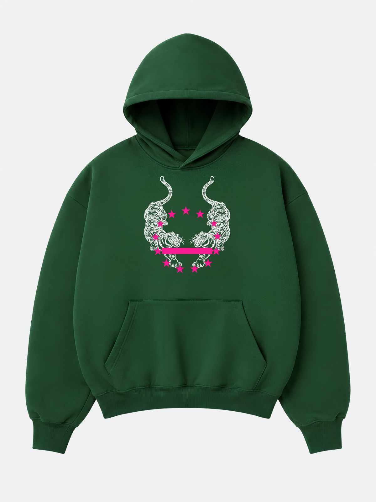 Stars&Tigers Forest Green Hoodie