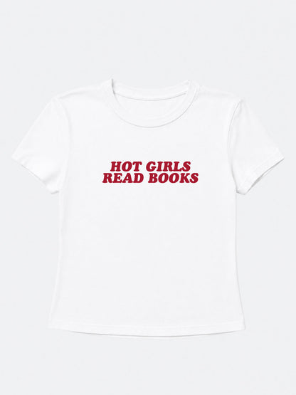Hot Girls Read Books Baby Tee
