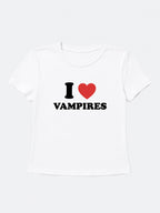 I Heart Vampires Baby Tee