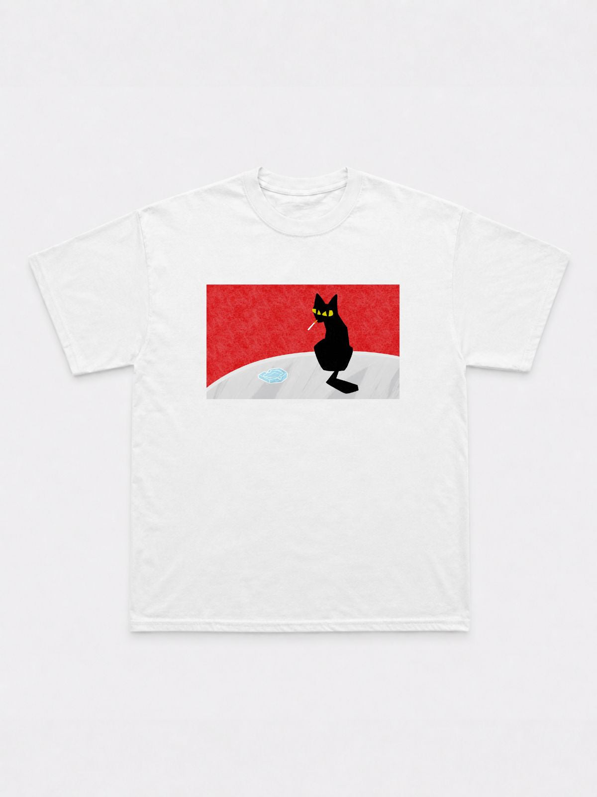 Smoking Cat T-Shirt